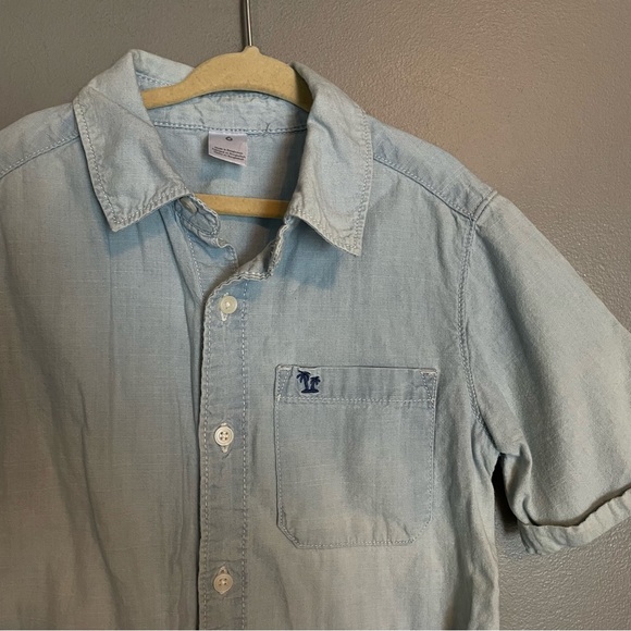Carter’s Chambray Short Sleeve Top - Picture 2 of 5